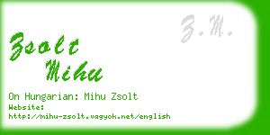 zsolt mihu business card